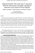 Cover page: Disproportionality fills in the gaps: Connections between achievement, discipline and special education in the School-to-Prison Pipeline