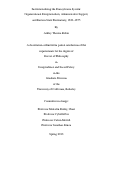 Cover page: Institutionalizing the Pennsylvania System: Organizational Exceptionalism, Administrative Support, and Eastern State Penitentiary, 1829-1875