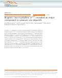 Cover page: Biogenic non-crystalline U(IV) revealed as major component in uranium ore deposits