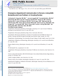 Cover page: Emergency Department Communication in Persons Living With Dementia and Care Partners: A Scoping Review.