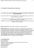 Cover page: At‐Risk Alcohol Use is Associated with Antiretroviral Treatment Nonadherence Among Adults Living with HIV/AIDS