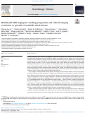 Cover page: Multimodal MRI staging for tracking progression and clinical-imaging correlation in sporadic Creutzfeldt-Jakob disease