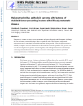 Cover page: Malignant primitive epithelioid sarcoma with features of rhabdoid tumor presenting in utero with diffusely metastatic disease