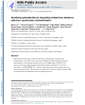 Cover page: Identifying metabolites by integrating metabolome databases with mass spectrometry cheminformatics