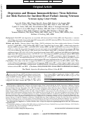 Cover page: Depression and Human Immunodeficiency Virus Infection Are Risk Factors for Incident Heart Failure Among Veterans