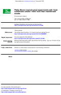 Cover page: Philip Morris toxicological experiments with fresh sidestream smoke: more toxic than mainstream smoke