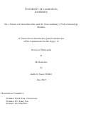 Cover page: On a Notion of Cohen-Macaulay and the Non-vanishing of Čech Cohomology Modules