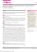 Cover page: Association of Clinical Characteristics With Variation in Emergency Physician Preferences for Patients