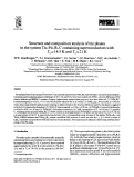 Cover page: Structure and composition analysis of the phases in the system Th-Pd-B-C containing superconductors with Tc = 14.5 K and Tc = 21 K