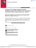 Cover page: Lifetime Doctor-Diagnosed Mental Health Conditions and Current Substance Use Among Gay and Bisexual Men Living in Vancouver, Canada