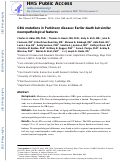 Cover page: GBA mutations in Parkinson disease: earlier death but similar neuropathological features