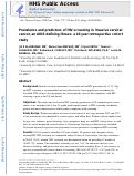 Cover page: Prevalence and predictors of HIV screening in invasive cervical cancer: a 10 year cohort study