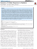 Cover page: Dynamics of Cellular Responses to Radiation