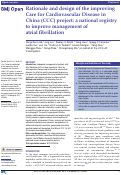 Cover page: Rationale and design of the improving Care for Cardiovascular Disease in China (CCC) project: a national registry to improve management of atrial fibrillation