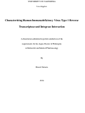 Cover page: Characterizing Human Immunodeficiency Virus Type 1 Reverse Transcriptase and Integrase Interaction