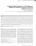 Cover page: A Random-Model Approach to QTL Mapping in Multiparent Advanced Generation Intercross (MAGIC) Populations