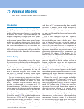 Cover page: Animal Models