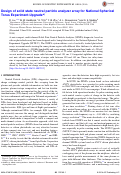 Cover page: Design of solid state neutral particle analyzer array for National Spherical Torus Experiment-Upgradea)