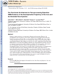 Cover page: The functional architecture for face-processing expertise: FMRI evidence of the developmental trajectory of the core and the extended face systems