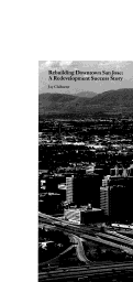 Cover page: Rebuilding Downtown San Jose:  A Redevelopment Success Story     [Place Views: San Jose, California]