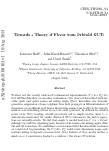 Cover page: Towards a theory of Flavor from Orbifold GUTs