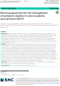 Cover page: Electroacupuncture for the management of symptom clusters in cancer patients and survivors (EAST)