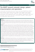 Cover page: The MAPP research network: design, patient characterization and operations