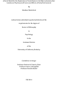 Cover page: A Novel Model for the Exploration of Social Status in the Male Laboratory Rat: Isolation of Psychosocial Factors and Effects of Early Environment