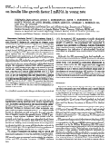 Cover page: Effect of training and growth hormone suppression on insulin-like growth factor I mRNA in young rats