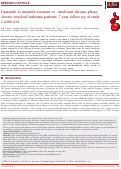 Cover page: Dasatinib in imatinib‐resistant or ‐intolerant chronic‐phase, chronic myeloid leukemia patients: 7‐year follow‐up of study CA180‐034