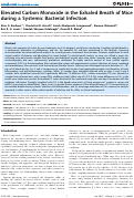 Cover page: Elevated Carbon Monoxide in the Exhaled Breath of Mice during a Systemic Bacterial Infection