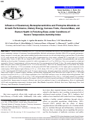 Cover page: Influence of Quaternary Benzophenantridine and Protopine Alkaloids on Growth Performance, Dietary Energy, Carcass Traits, Visceral Mass, and Rumen Health in Finishing Ewes under Conditions of Severe Temperature-humidity Index