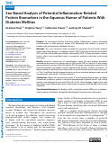 Cover page: Sex-Based Analysis of Potential Inflammation-Related Protein Biomarkers in the Aqueous Humor of Patients With Diabetes Mellitus