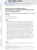 Cover page: Relationships of Musculoskeletal Symptoms, Sociodemographics, and Body Mass Index With Leisure-Time Physical Activity Among Nurses