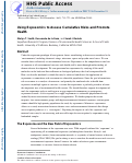 Cover page: Using exposomics to assess cumulative risks and promote health