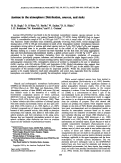 Cover page: Acetone in the atmosphere: Distribution, sources, and sinks