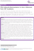 Cover page: ENU-induced phenovariance in mice: inferences from 587 mutations