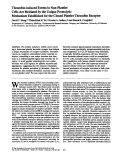 Cover page: Thrombin-induced events in non-platelet cells are mediated by the unique proteolytic mechanism established for the cloned platelet thrombin receptor.