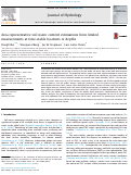 Cover page: Area representative soil water content estimations from limited measurements at time-stable locations or depths