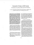 Cover page: Nonspecific Findings on MR Imaging