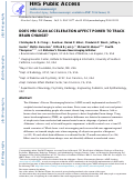 Cover page: Does MRI scan acceleration affect power to track brain change?