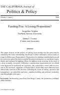 Cover page: Funding Fire: A Losing Proposition?