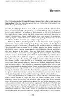 Cover page: The 1904 Anthropology Days and Olympic Games: Sport, Race, and American Imperialism. Edited by Susan Brownell.
