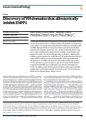 Cover page: Discovery of VH domains that allosterically inhibit ENPP1