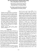 Cover page: The Neural Mechanisms of Relational Reasoning:
Dissociating Representational Types