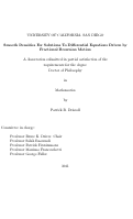 Cover page: Smooth densities for solutions to differential equations driven by fractional Brownian motion