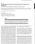 Cover page: Categorization of humans in biomedical research: genes, race and disease.