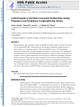 Cover page: Coital Frequency and Male Concurrent Partnerships During Pregnancy and Postpartum in Agbogbloshie, Ghana