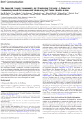 Cover page: The Imperial County Community Air Monitoring Network: A Model for Community-based Environmental Monitoring for Public Health Action