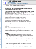 Cover page: Thresholds for PSA doubling time in men with non‐metastatic castration‐resistant prostate cancer